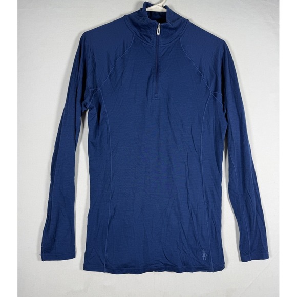Smartwool Tops - Smartwool Merino 150 Shirt Womens Medium Blue 1/4 Zip Long Sleeve Base Layer